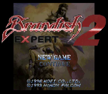 Brandish 2 - Expert (Japan) screen shot title